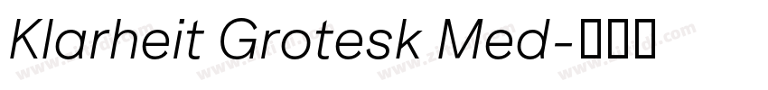 Klarheit Grotesk Med字体转换 Klarheit Grotesk Med字体转换